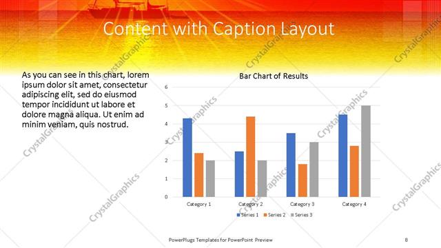 Content with Caption presentation slide layout