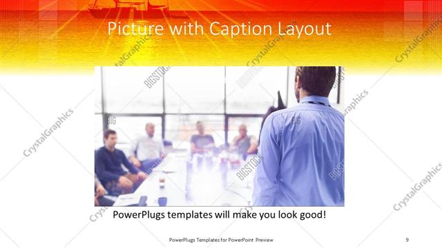 Picture with Caption presentation slide layout