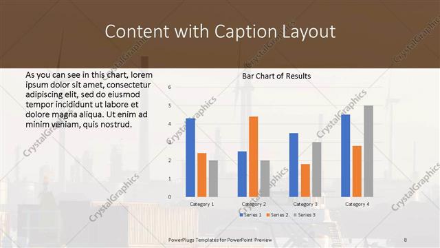Content with Caption presentation slide layout