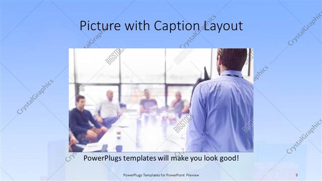 Picture with Caption presentation slide layout