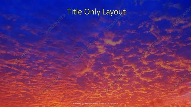 Title Only presentation slide layout