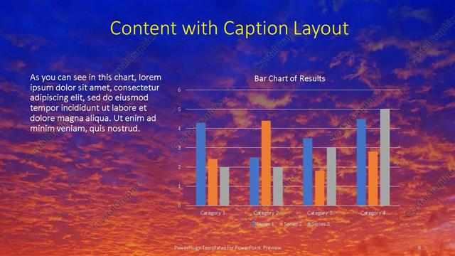 Content with Caption presentation slide layout