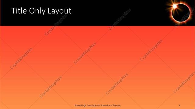 Title Only presentation slide layout