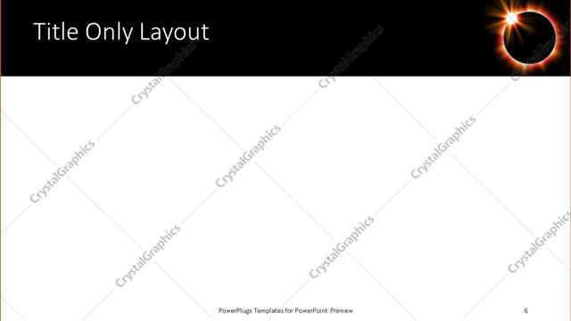 Title Only presentation slide layout