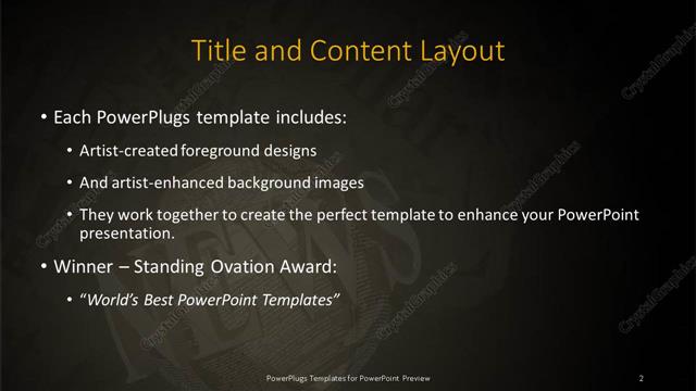 Title and Content presentation slide layout