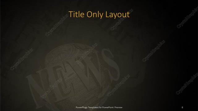 Title Only presentation slide layout