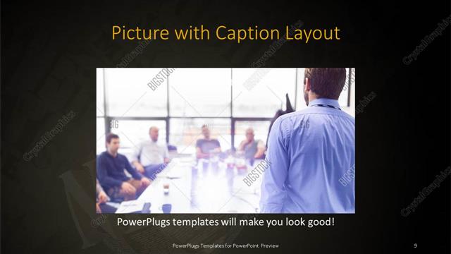 Picture with Caption presentation slide layout