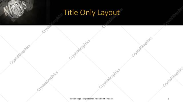 Title Only presentation slide layout
