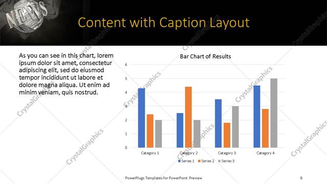 Content with Caption presentation slide layout