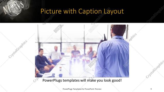 Picture with Caption presentation slide layout