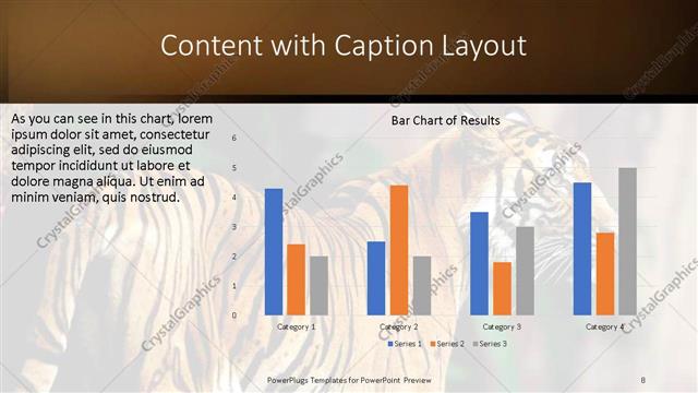 Content with Caption presentation slide layout