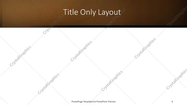 Title Only presentation slide layout