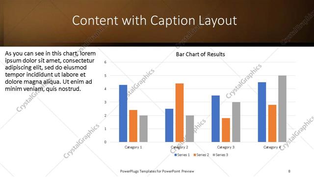 Content with Caption presentation slide layout