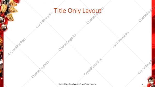 Title Only presentation slide layout