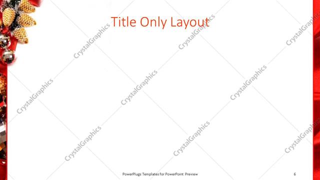Title Only presentation slide layout