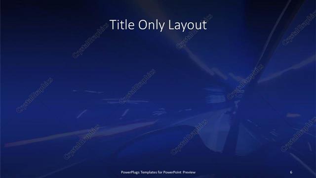 Title Only presentation slide layout