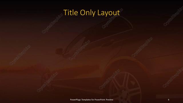 Title Only presentation slide layout