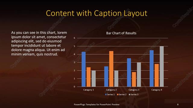 Content with Caption presentation slide layout