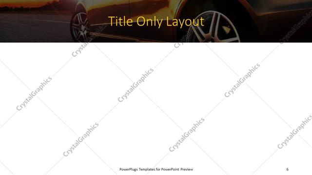 Title Only presentation slide layout