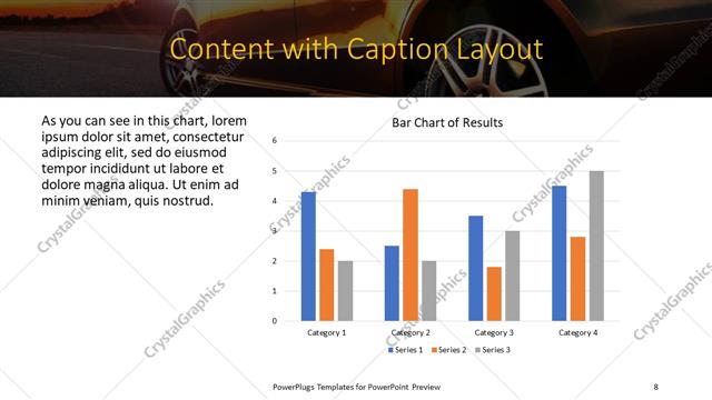 Content with Caption presentation slide layout