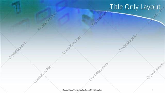 Title Only presentation slide layout