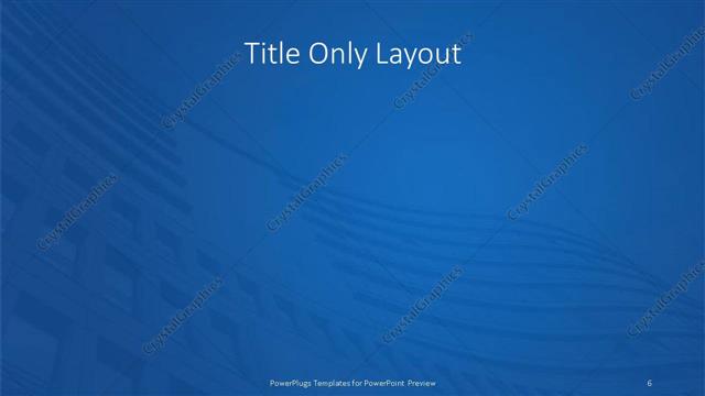 Title Only presentation slide layout
