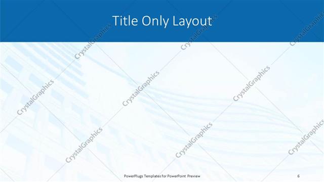 Title Only presentation slide layout