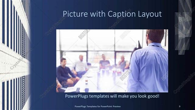Picture with Caption presentation slide layout
