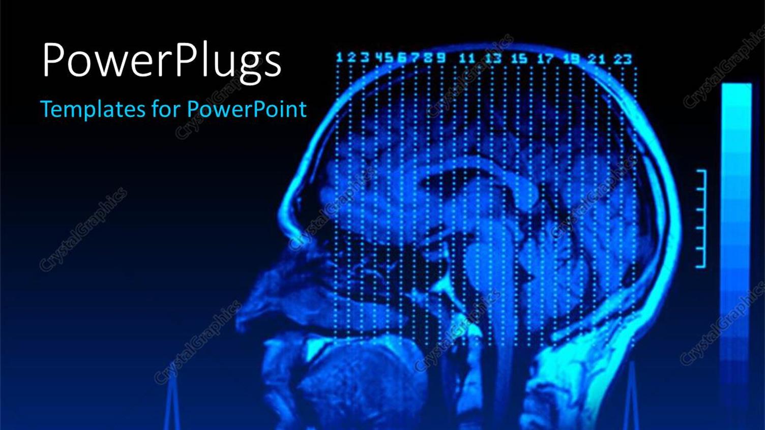 Featuring a Side View of an X-ray Human Head