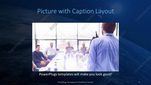Picture with Caption presentation slide layout