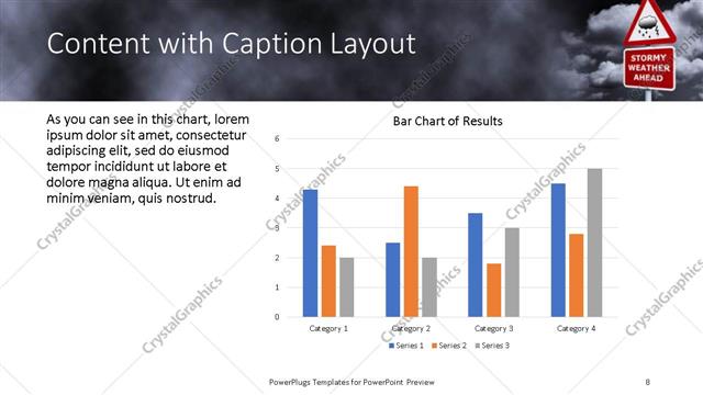 Content with Caption presentation slide layout