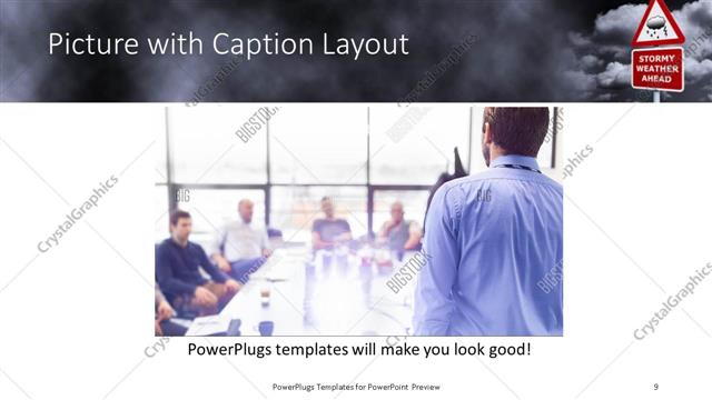 Picture with Caption presentation slide layout