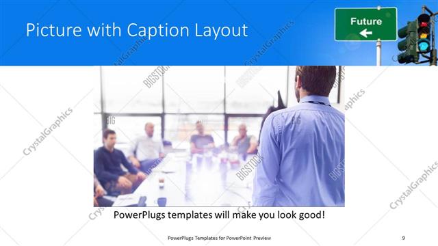 Picture with Caption presentation slide layout