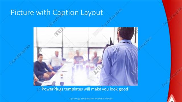 Picture with Caption presentation slide layout