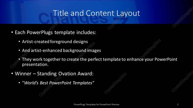 Title and Content presentation slide layout