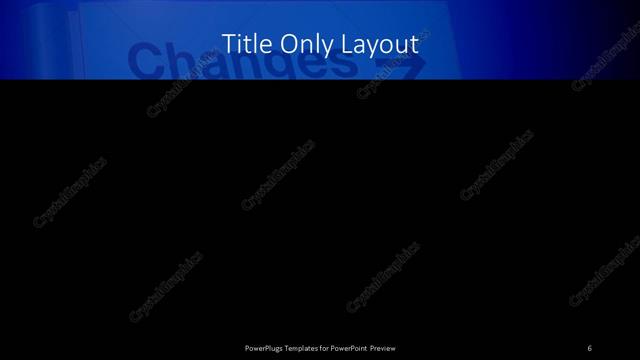 Title Only presentation slide layout