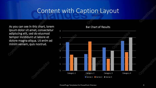 Content with Caption presentation slide layout