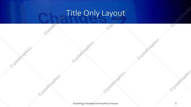 Title Only presentation slide layout