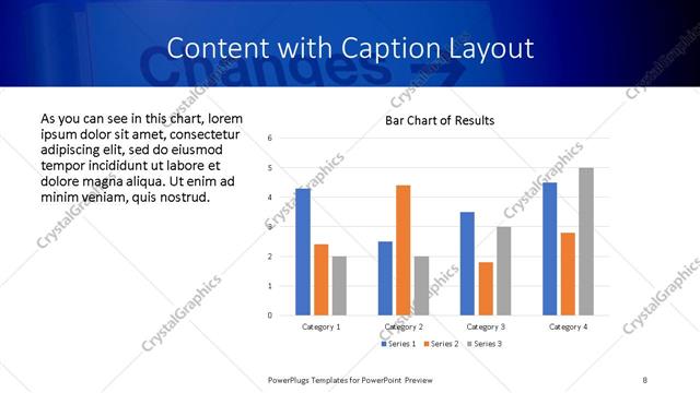 Content with Caption presentation slide layout