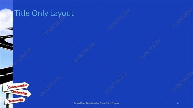Title Only presentation slide layout