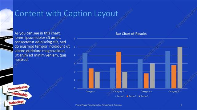 Content with Caption presentation slide layout