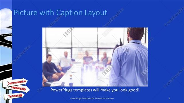 Picture with Caption presentation slide layout