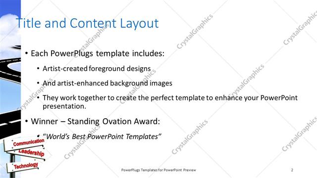 Title and Content presentation slide layout