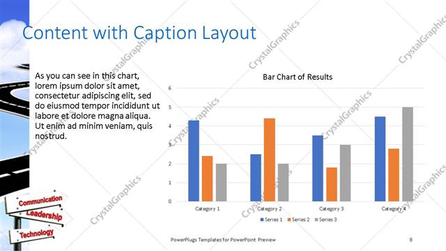 Content with Caption presentation slide layout