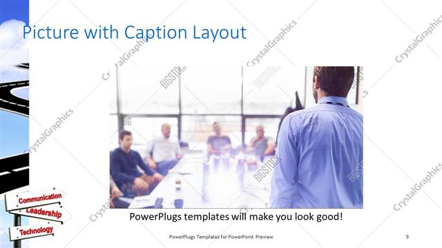 Picture with Caption presentation slide layout