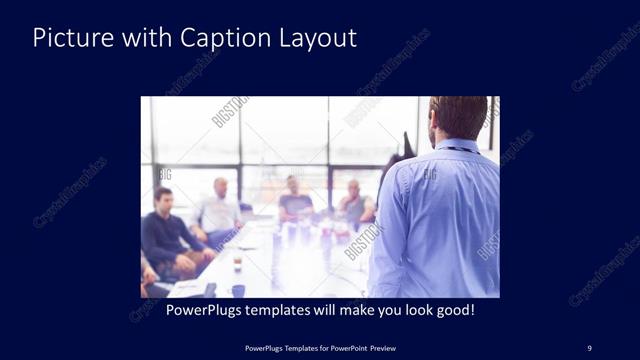 Picture with Caption presentation slide layout