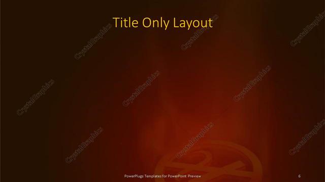 Title Only presentation slide layout