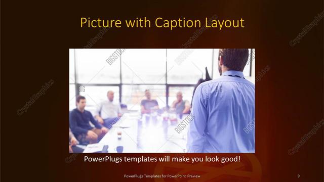 Picture with Caption presentation slide layout