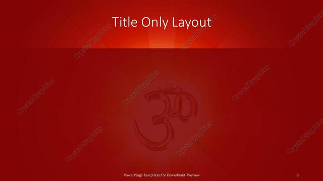 Title Only presentation slide layout