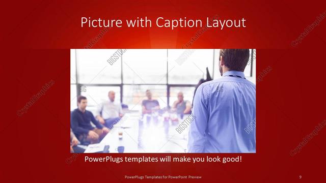 Picture with Caption presentation slide layout